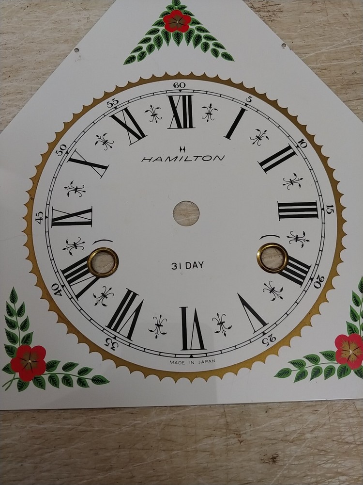 HAMILTON GOTHIC STEEPLE CLOCK METAL DIAL