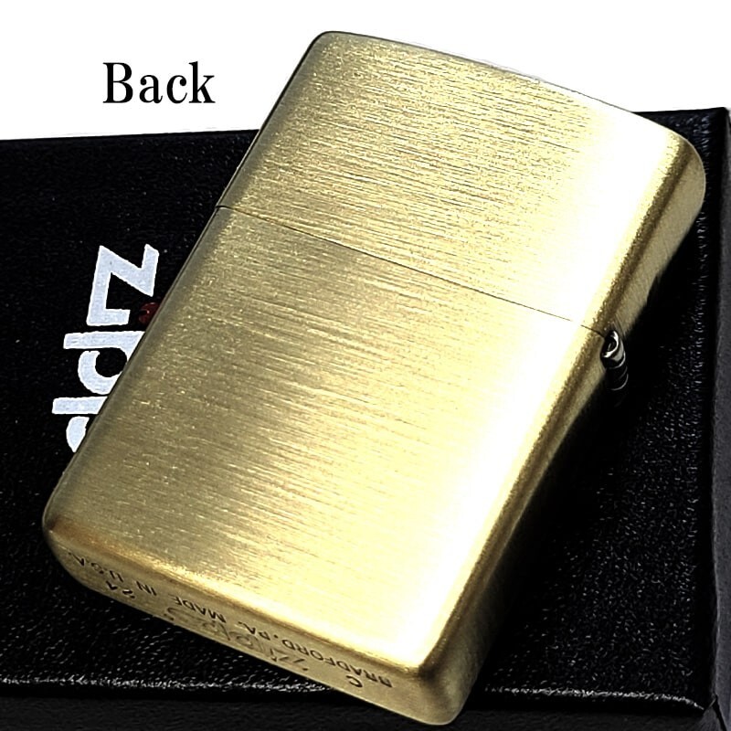Zippo Magic Mallet Good Luck Brass Satin One Sided Processing Lighter Regular