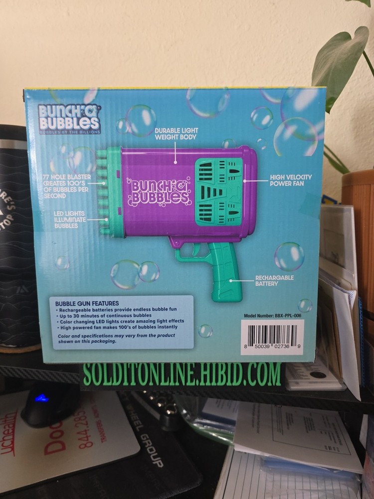Bunch’a bubbles bubble gun