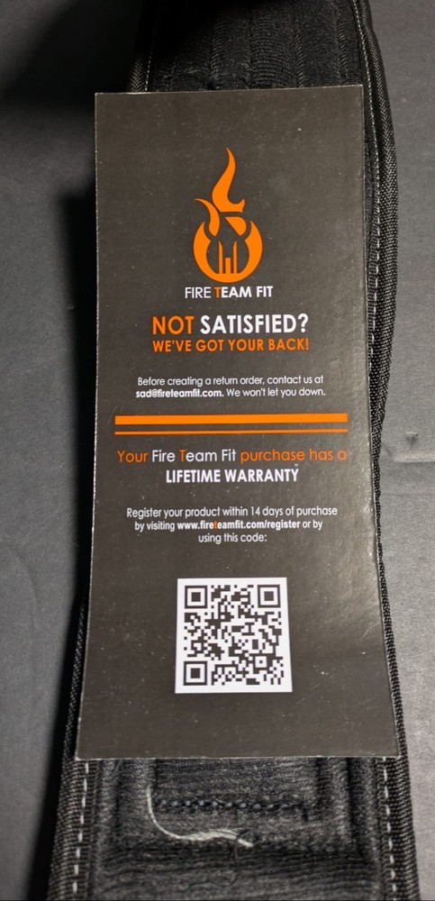 Fiream Fit weightlifting belt, Black S, FTF 4"