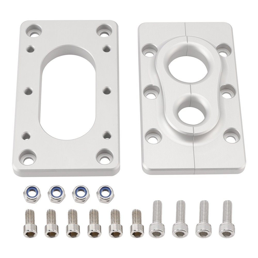 🚗Aluminum Fire Wall Pass Through Raw Bracket For Holley Terminator x Max