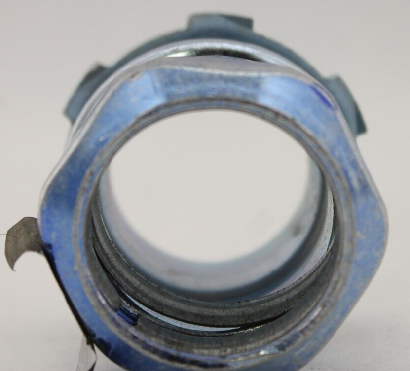 Halex 62511 Blue 1" Silver Compression Connector