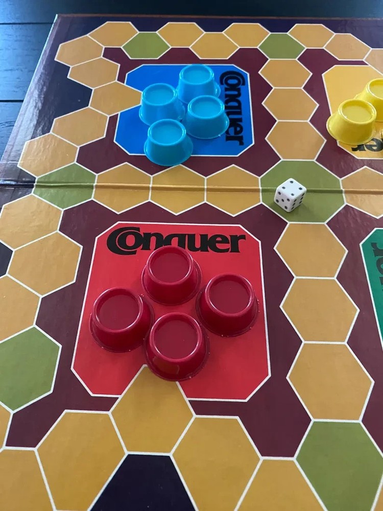 Vintage 1979 Conquer Board Game By Whitman - COMPELTE
