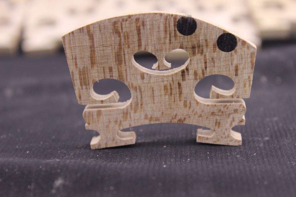 10pcs SPECIAL VIOLIN BRIDGE, 4/4, MAPLE WITH EBONY INSERTS