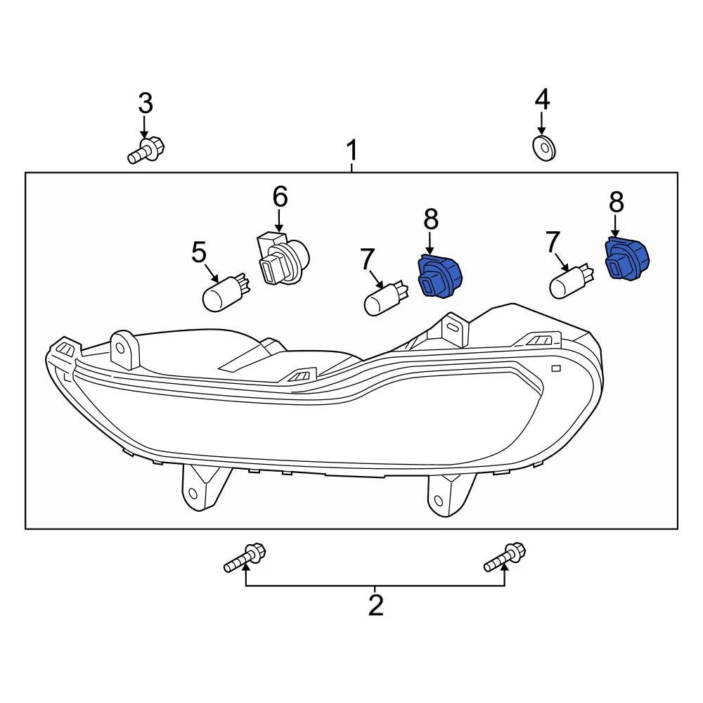Ford AL8Z13411C Rear Back Up Light Socket