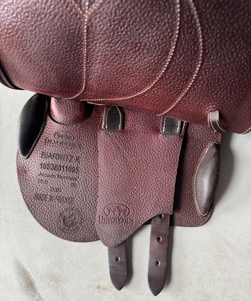 15.5" Devoucoux Biarritz K Child / Pony Saddle - 00 Flaps - MINT!
