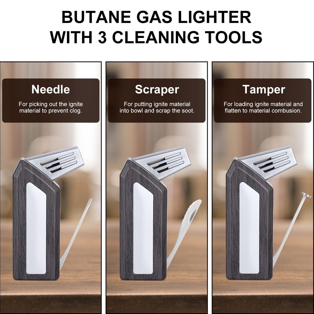 Soft Flame Lighters Mahogany+Silver Combo