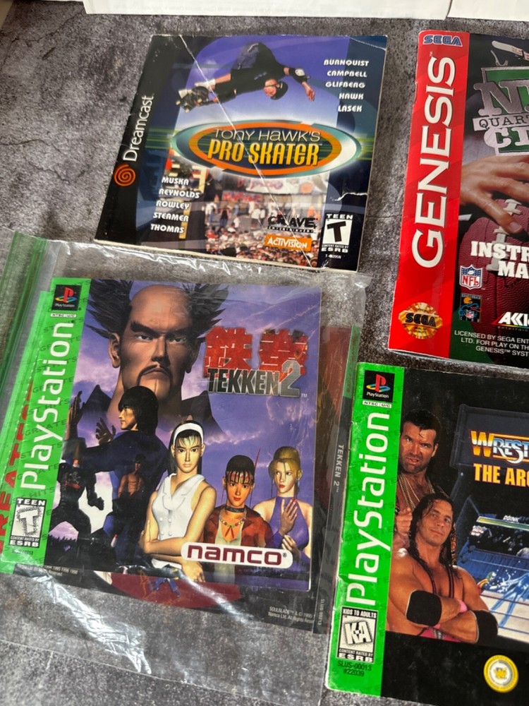 Random Vintage Manual/ Game Manual lot