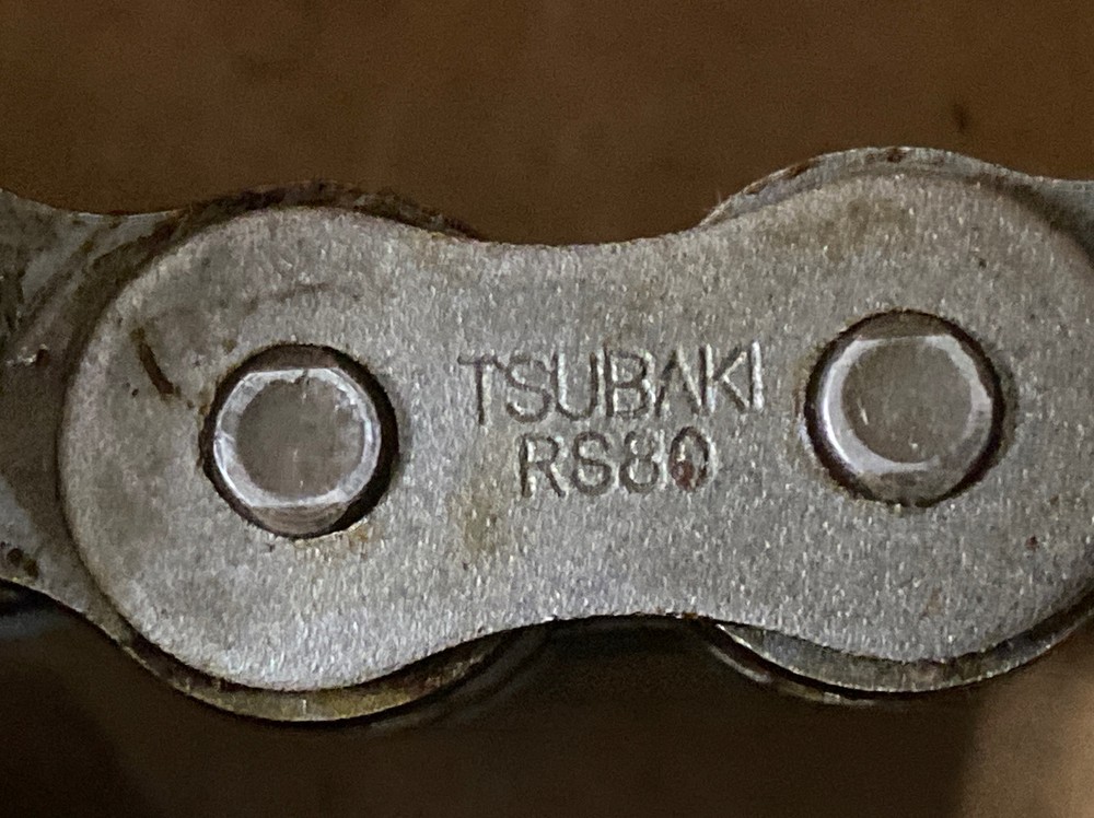Tsubaki RS80 4FT Double Roller Chain, 4 Feet
