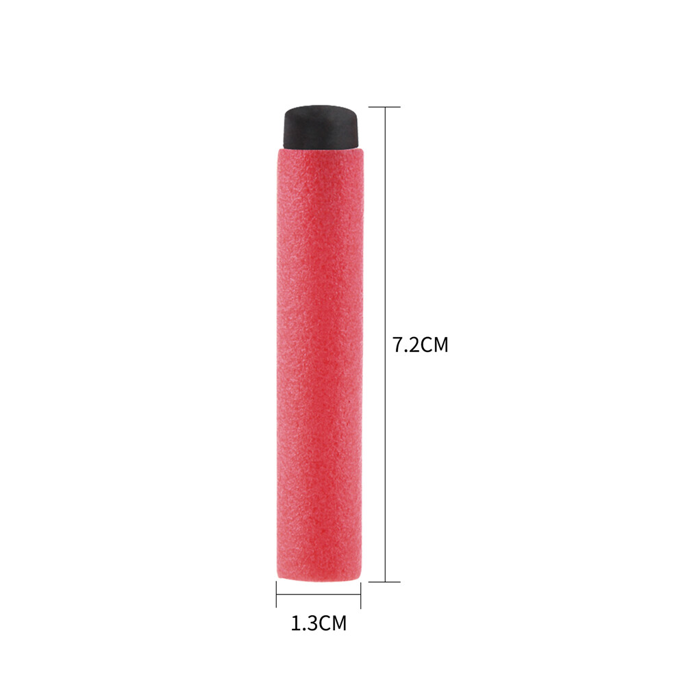 Workermod Long Darts Full Size Foam with Rubber Tip Red for Stryfe Refill Toy