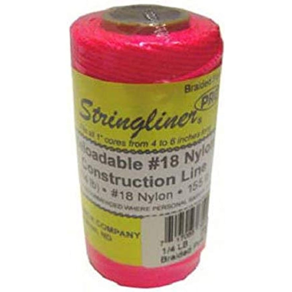 STRINGLINER Company 35162 18 Construction Replacement Roll Braided FL. Pink