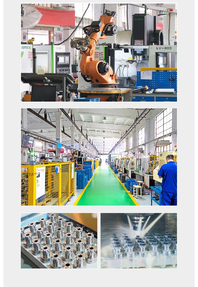 ISO20-OTT Internal Thread Spindle Pull Claw Spindle Gripper 4 Petal Chrome