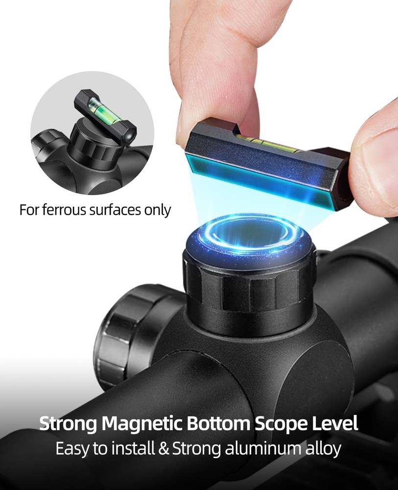 EZshoot Scope Leveling Kit with a Magnetic Level Precision Black