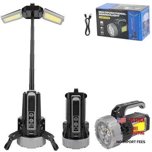 Rechargeable LED Work Light, 10400mAh 4400LM Camping Light with Tripod,