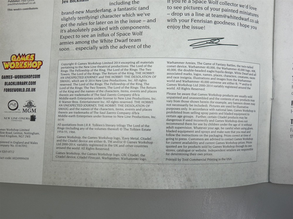 White Dwarf: Issue 27 August 2014 (Games Workshop)