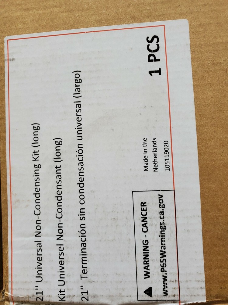 New Rinnai Horizontal Vent Termination Universal Concentric Venting White 223182