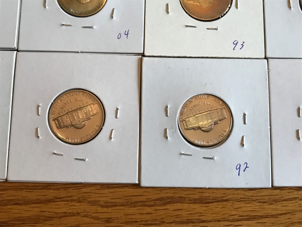 toned Jefferson Nickels