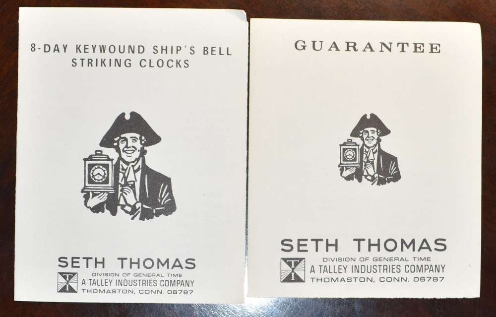 Seth Thomas " Helmsman" Ship's Striking Wheel Clock