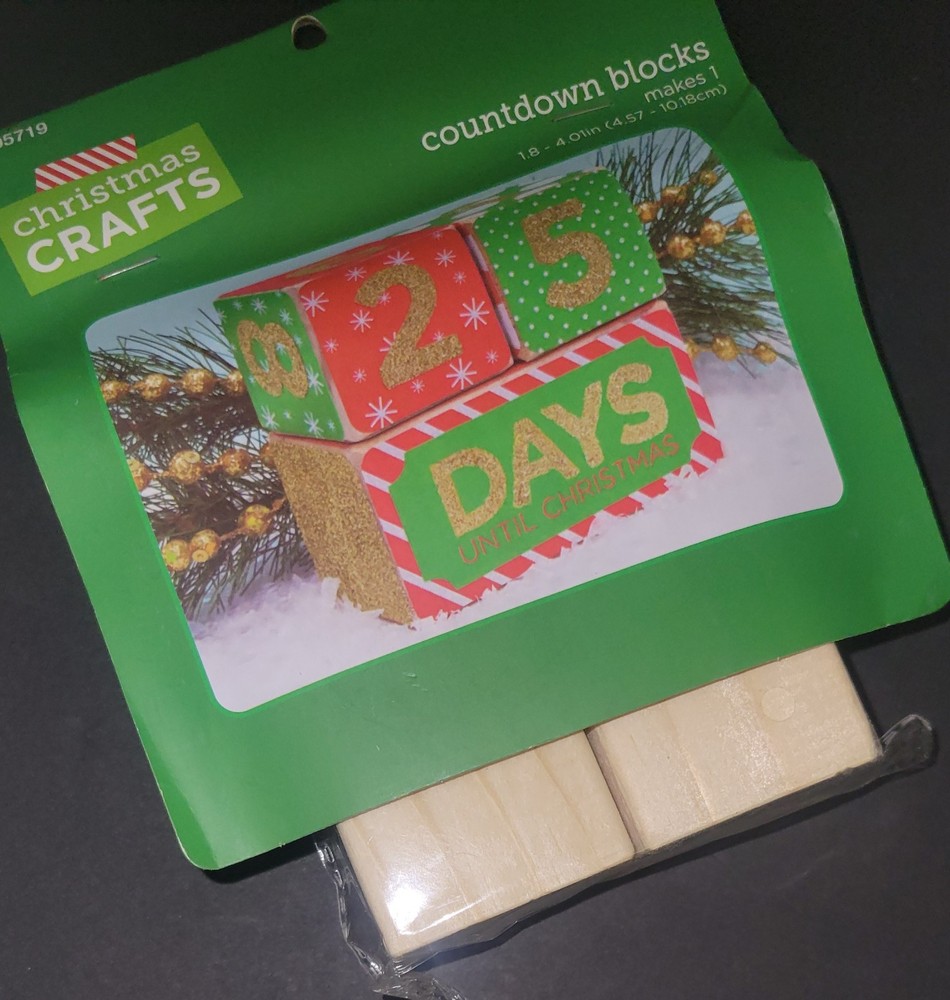 Christmas Crafts Countdown Blocks