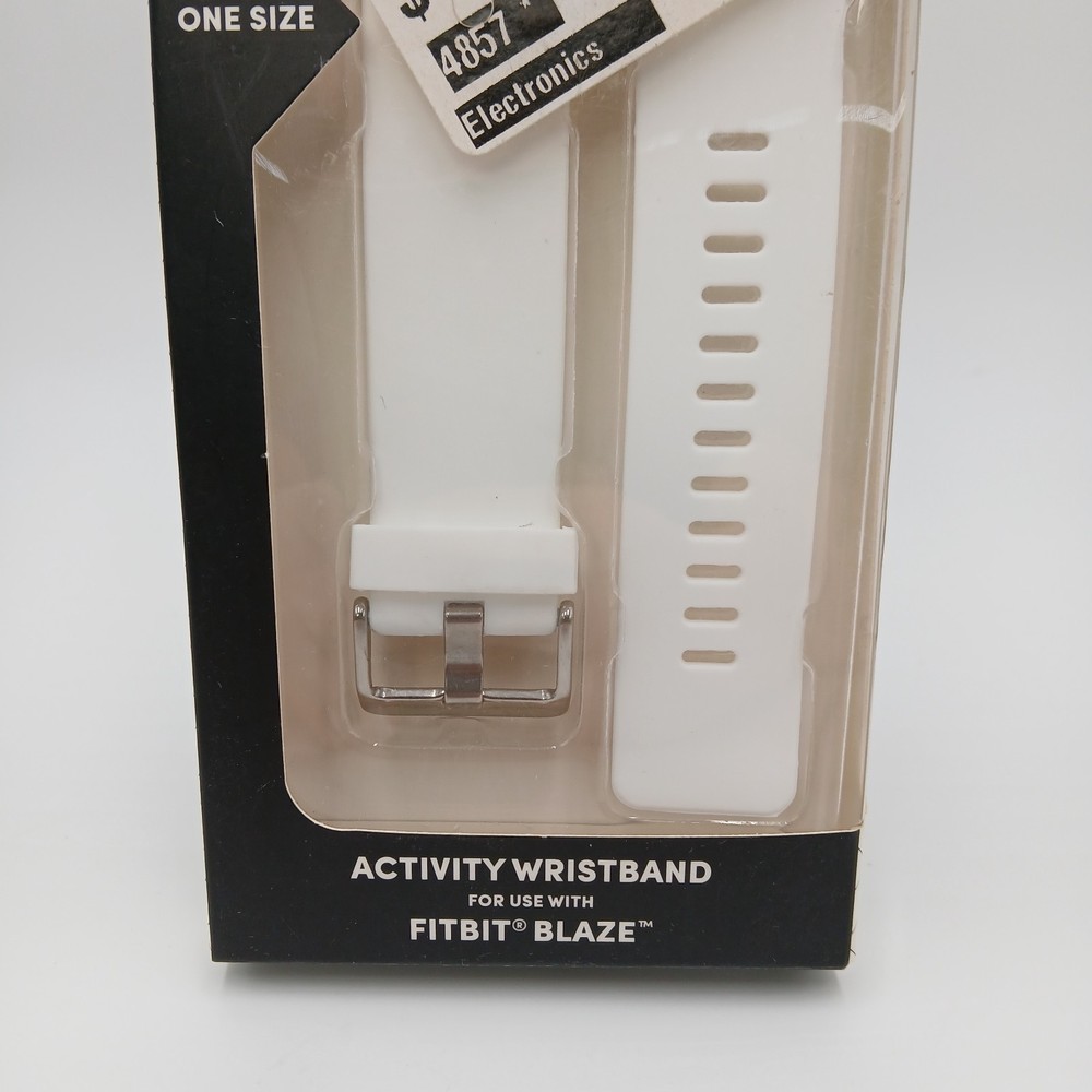 Fitbit Blaze Endscene Silicone Replacement Wristband White Sealed New READ