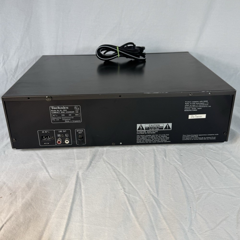 Technics SL-PD5 5-Disc CD Changer Carousel Good Tested ~ Working With Issues
