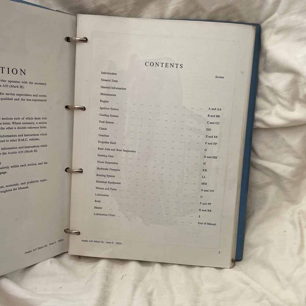 Austin ~ A55 CAMBRIDGE (Mark II) ~ WORKSHOP MANUAL ~ 1AKD1025B ~ Mk.2
