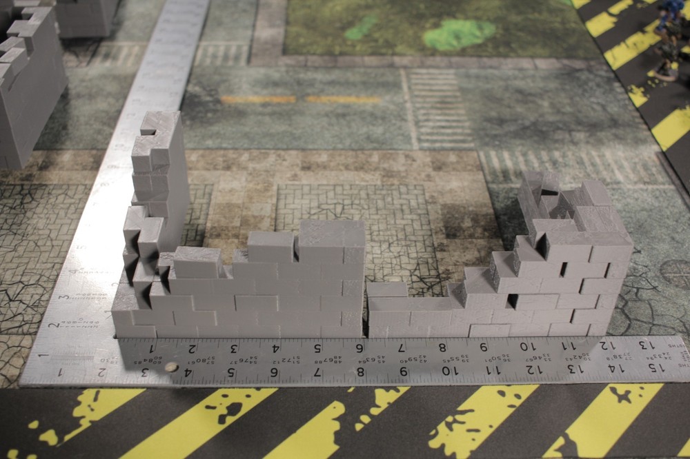 Modular Corner Walls, 40k, D&D, wargaming terrain