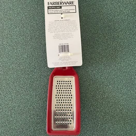 New Farberware Ultrapro Medium Grater, Red