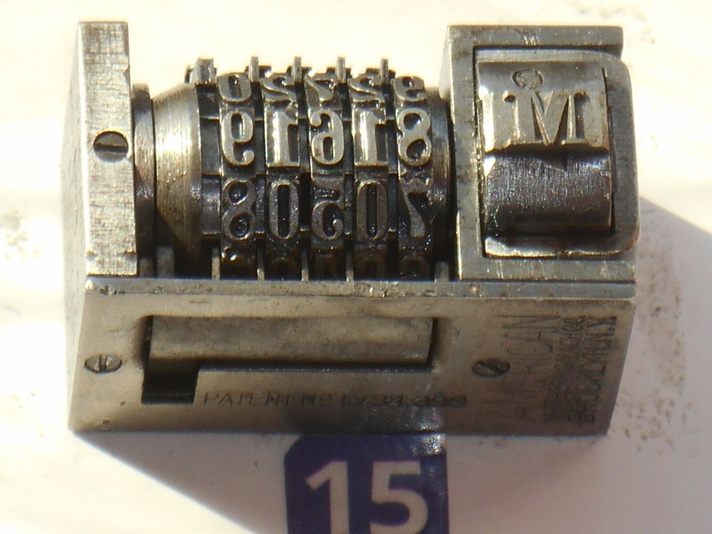 STANDARD American Reverse Letterpress Numbering Machine | 15