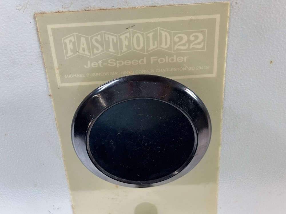Fastfold 22 Jet-Speed Industrial Paper Folder