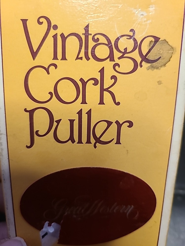 VINTAGE Great Western CORK PULLER With Original Box
