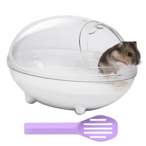 Transparent Hamster Sand Bath Container, Cage Accessory Box Keeps Sand Large