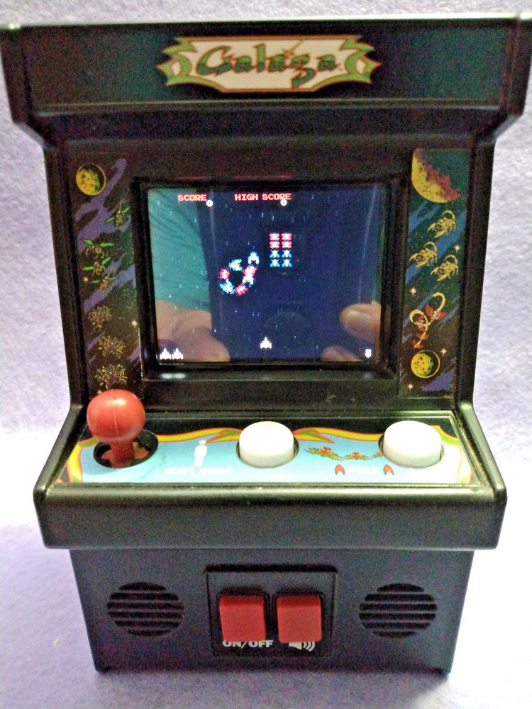 Galaga Retro Mini Arcade Game Basic Fun 09622 TESTED WORKS 2018