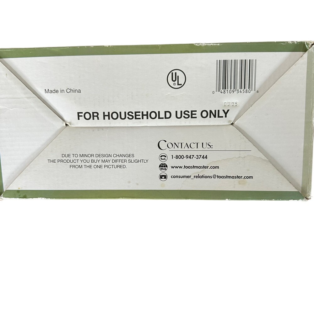 Toastmaster Cool-Touch Belgian Waffle Baker Model TWB2 Waffle Maker