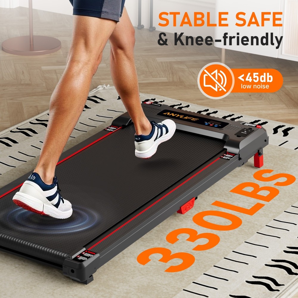 Walking Pad Treadmill，Compact Treadmill ，Small Running Pad with LED Display