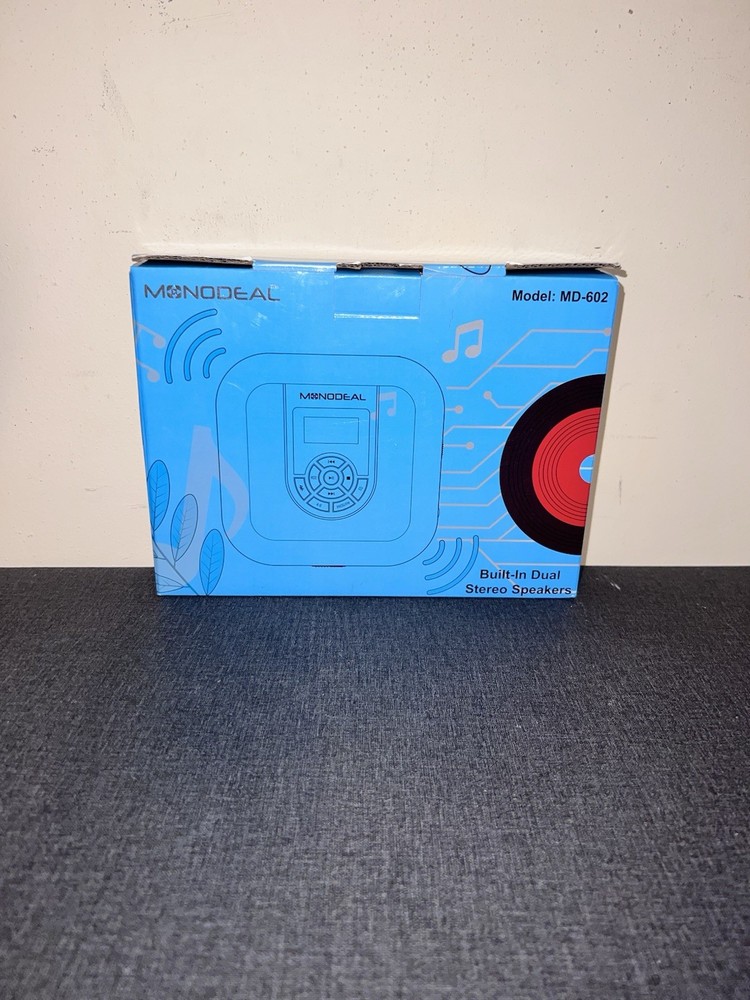 CD Player Portable, MONODEAL Bluetooth CD Player with Speakers and FM Transmitte