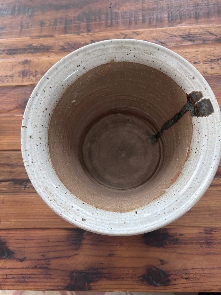 Handmade Pottery Planter Signed