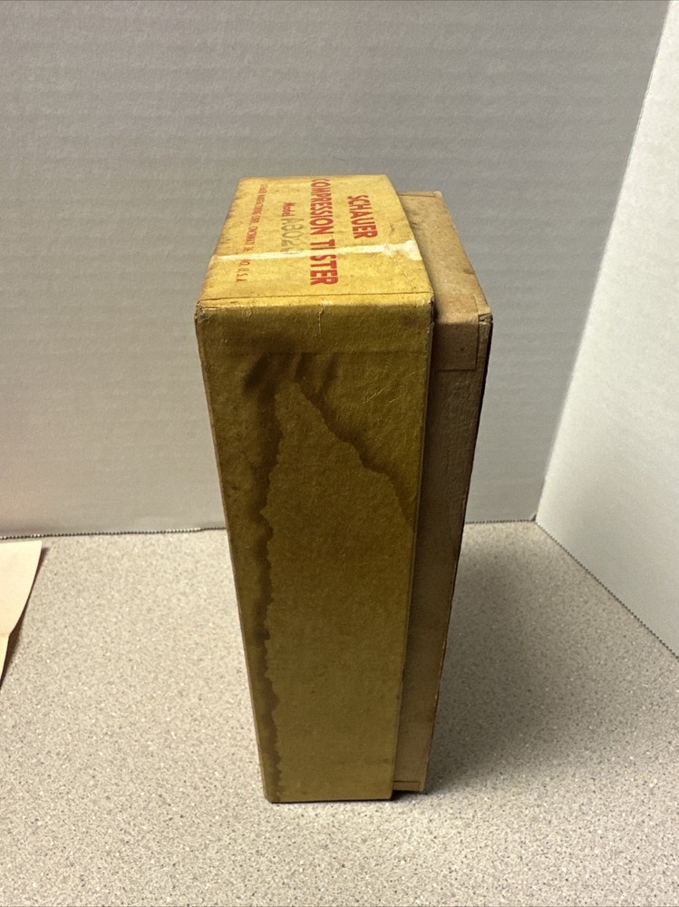 VINTAGE SCHAUER COMPRESSION TESTER With Original Box