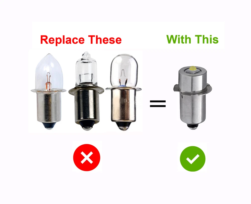 MAGLITE Super Bright LED Upgrade Bulb Drop In Replacement 2 3 4 5 6 Cell C/D NEW