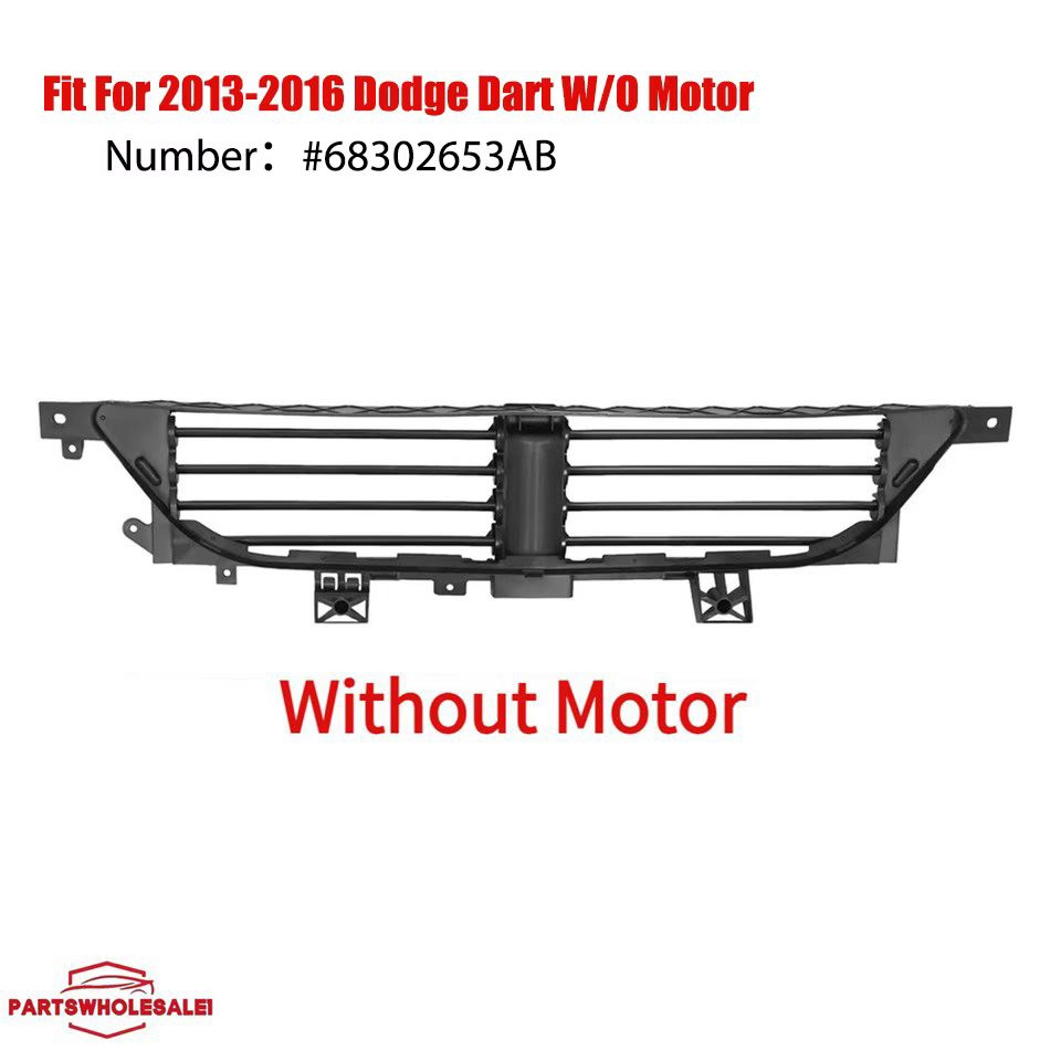 Fits For Dodge Dart 2013-2016 Front Radiator Active Grille Shutter Without Motor