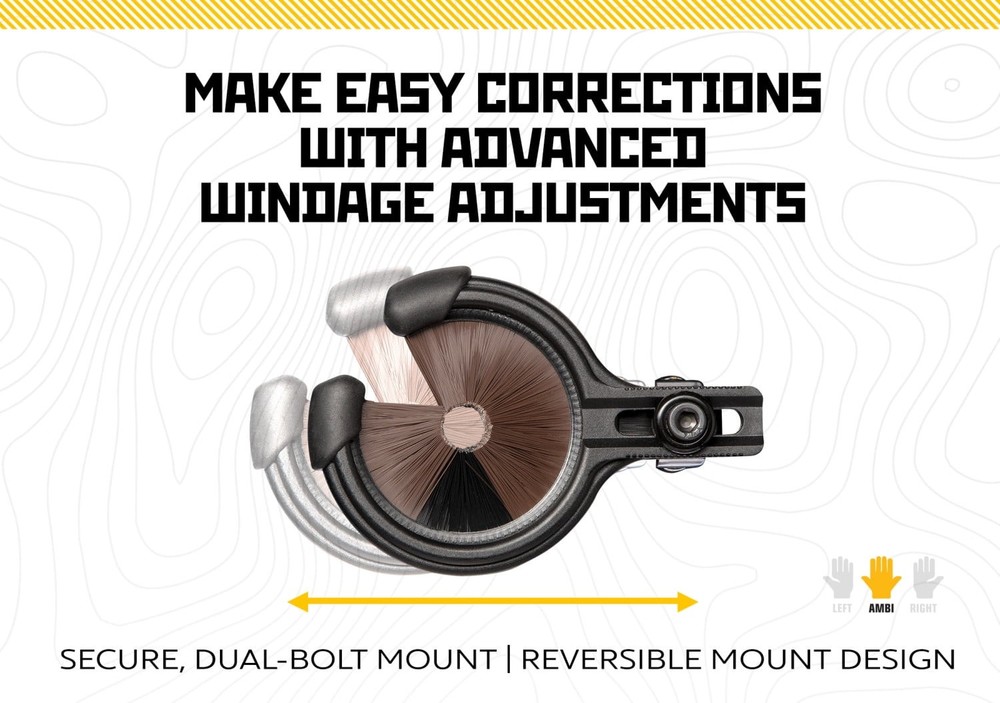 Trophy Ridge Whisker Biscuit Archery Rest, Reversible Mount