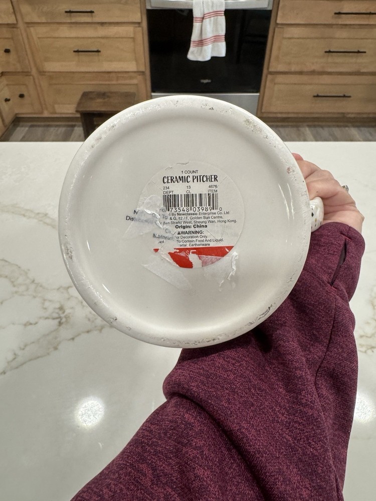 Newclassic Enterprise Terrazzo Confetti Sparkle Decorative Earthenware Pitcher