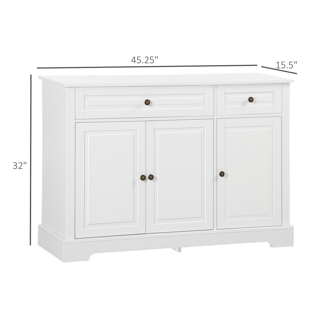 Sideboard Buffet Cabinet, Modern Kitchen Cabinet with 2 Drawers