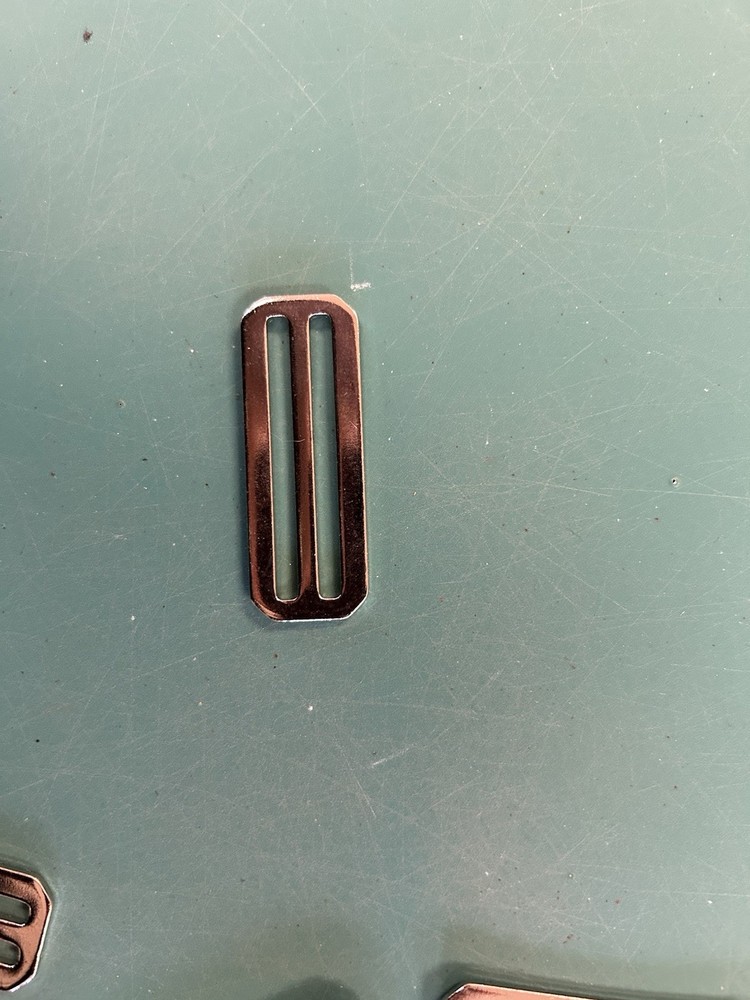 Flat Nickel Tri-Glide Slides For 2” Webbing Quantity 92.