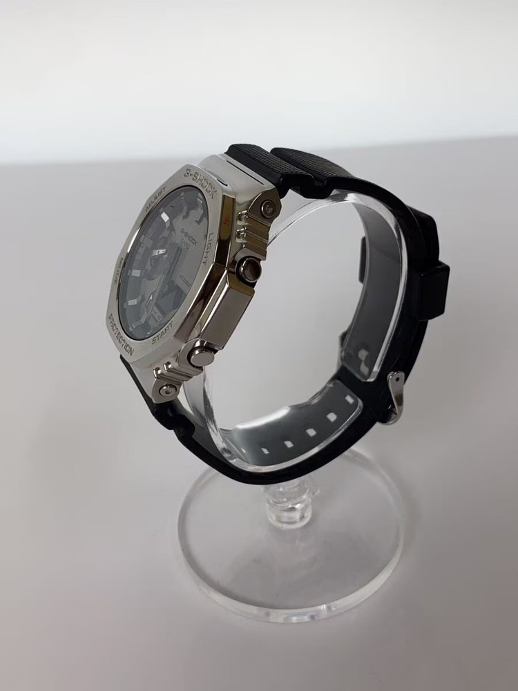 CASIO Quartz Watch G SHOCK Digital Analog Rubber SLV
