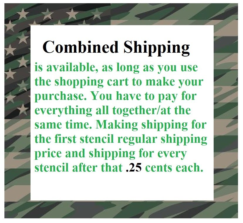 Plastic Stencil - Eagle Scene (SCA200) (8", 10" or 12")