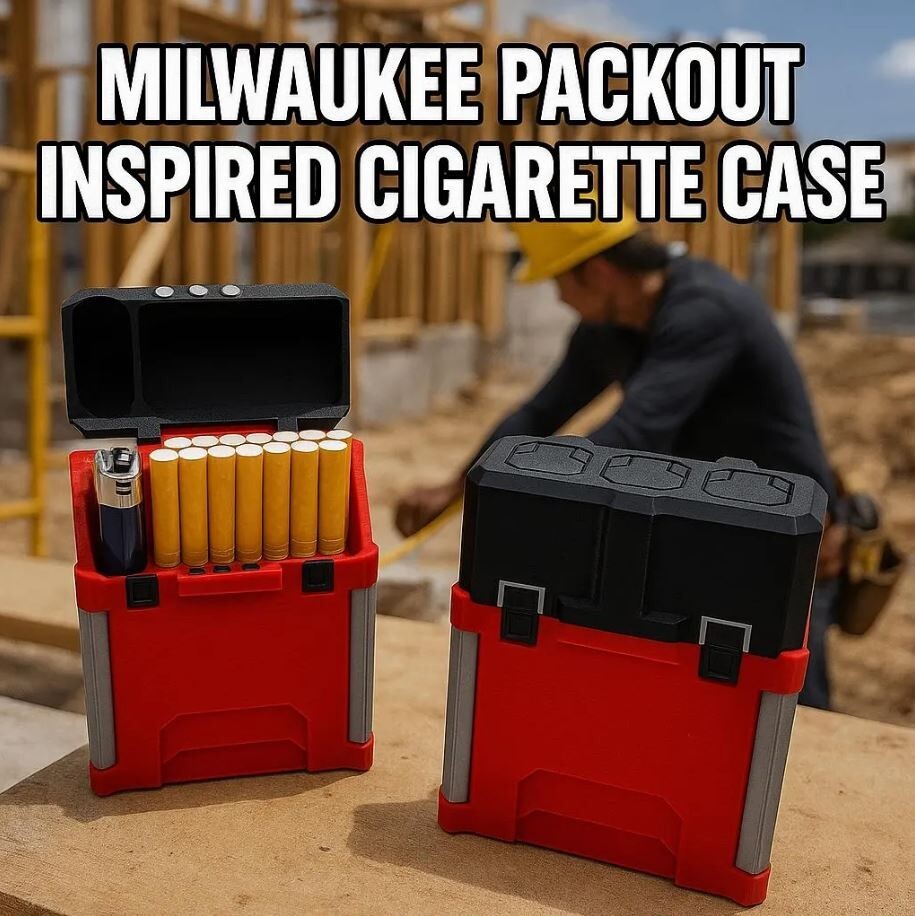 Milwaukee Packout Inspired Cigarette Case | The Original | 3D Printed Case