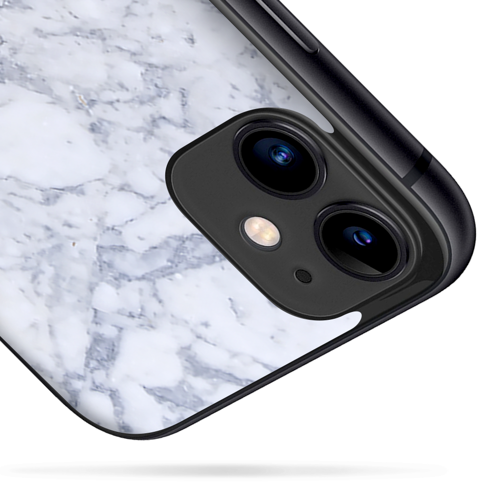 Skins Decal Wrap for Apple iPhone 11 - Grey White Standard Marble