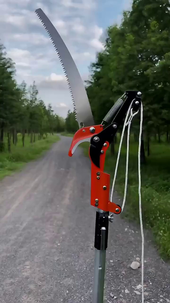 Extendable Pole Saw Trimmer Head - Adjustable Branch Pruner for Tree Pruning