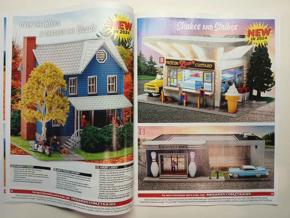 Menards Fall 2024 O Scale Train Catalog - NEW!